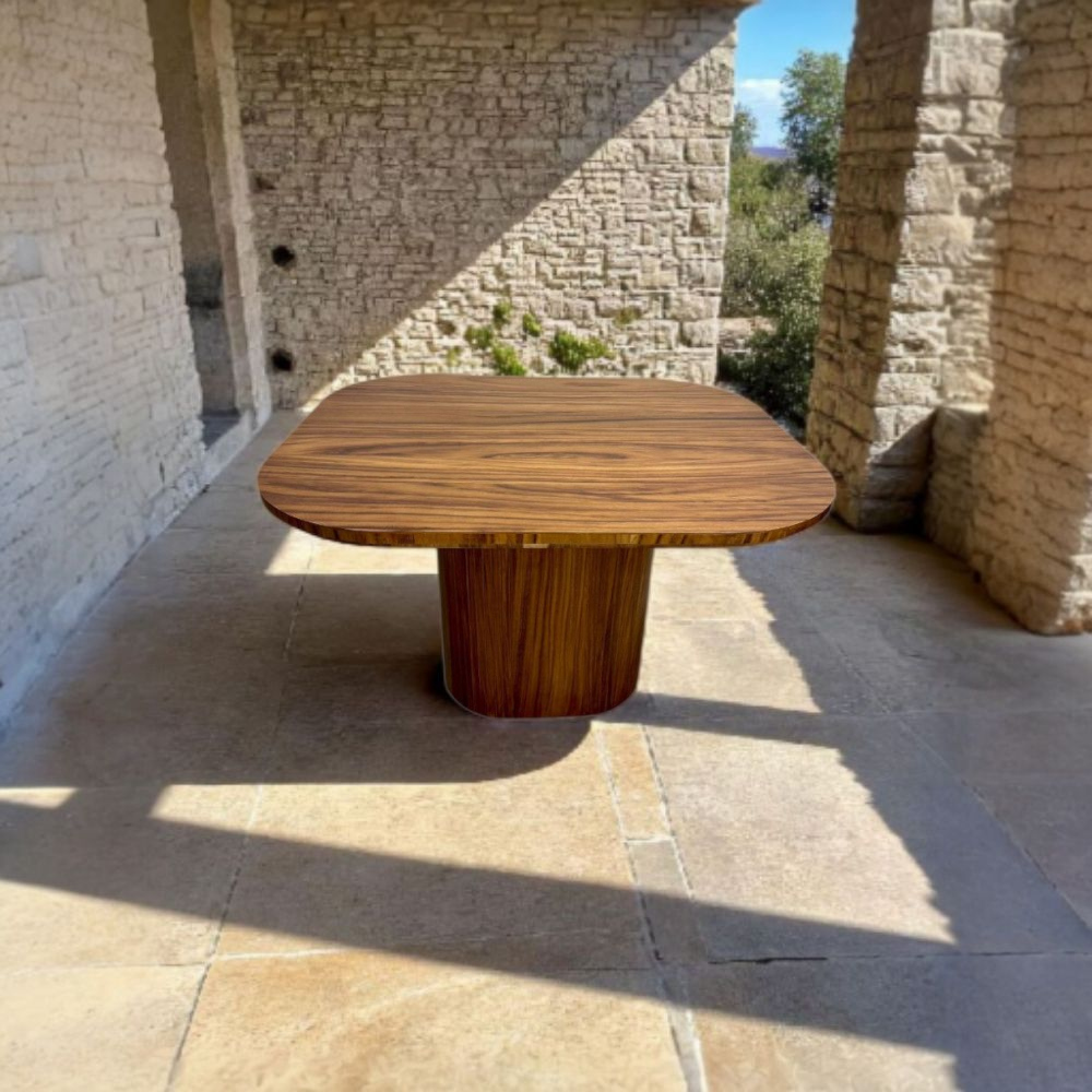 Foto 3 pulgar | Comedor Para 4 Personas De Madera De Parota Colo Gris