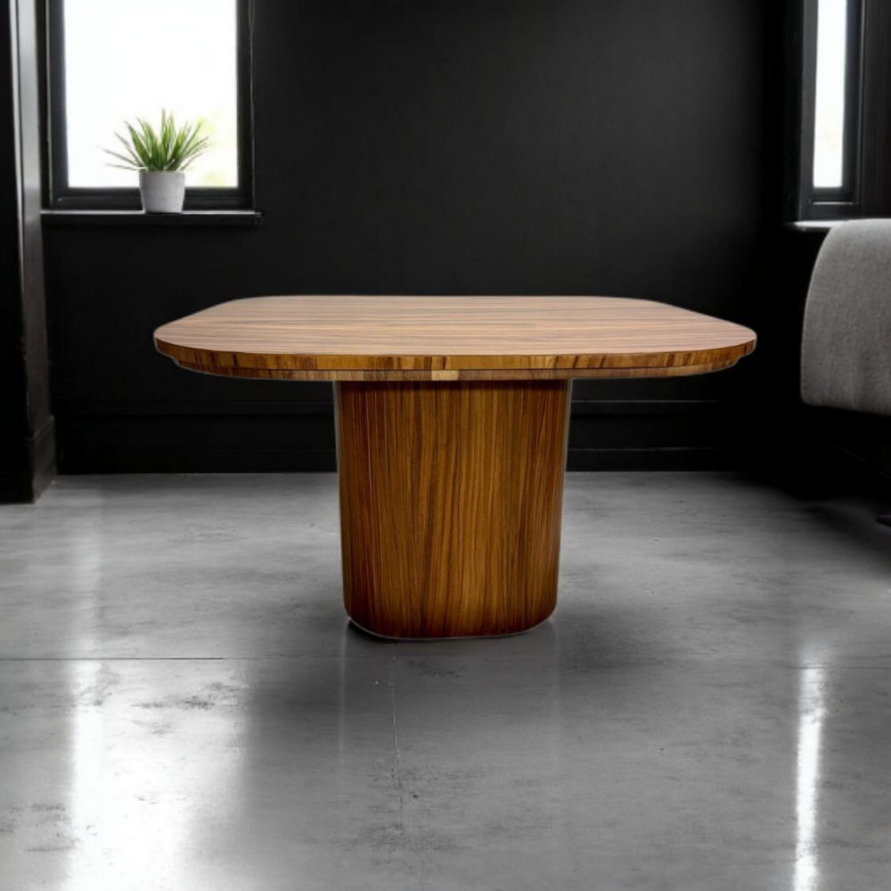 Foto 6 pulgar | Comedor Para 4 Personas De Madera De Parota Colo Gris