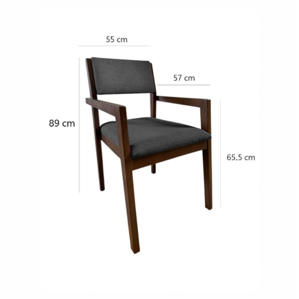 Foto 7 pulgar | Comedor Para 4 Personas De Madera De Parota Colo Gris