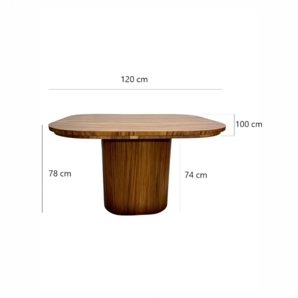 Foto 8 pulgar | Comedor Para 4 Personas De Madera De Parota Colo Gris