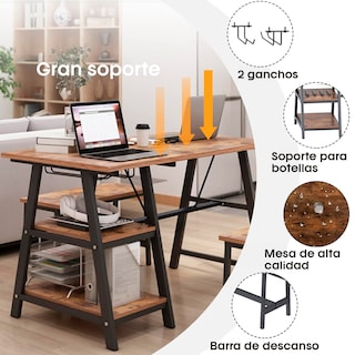Foto 3 | Comedor Industrial Bossa Dukka Mdf y Acero