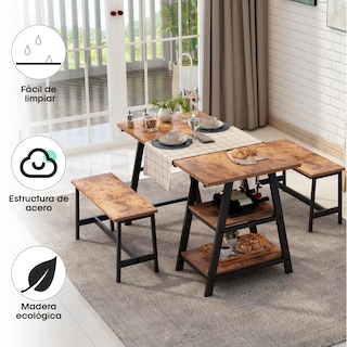 Foto 6 | Comedor Industrial Bossa Dukka Mdf y Acero