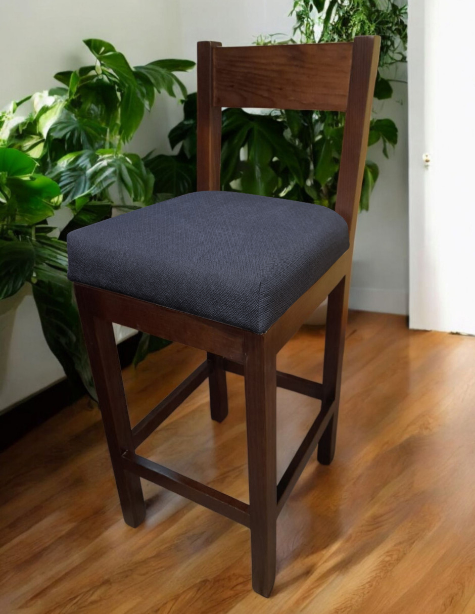 Foto 4 pulgar | Antecomedor De Madera Para 4 Personas Color Azul Oscuro