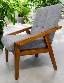 Foto 4 | Comedor Para 6 Personas De Madera De Parota Color Gris Claro