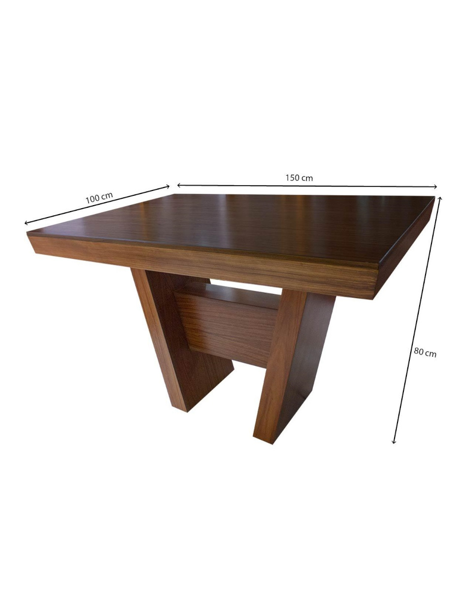 Foto 8 pulgar | Comedor Para 6 Personas De Madera De Parota Color Gris Claro