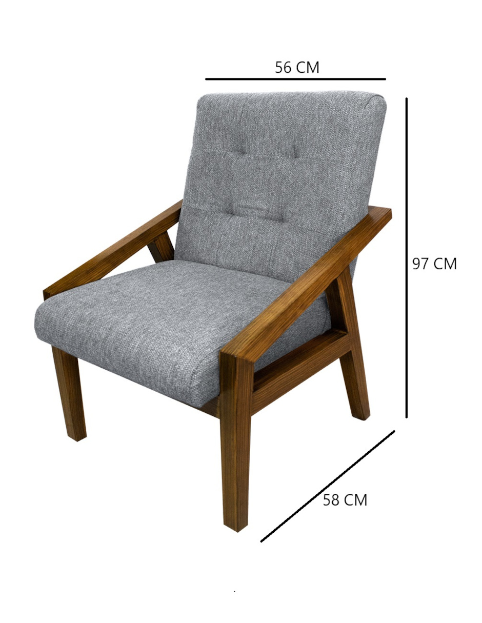 Foto 9 pulgar | Comedor Para 6 Personas De Madera De Parota Color Gris Claro