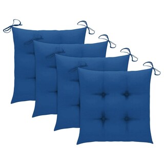 Foto 5 | Juego De Comedor Para Patio Vidaxl Plegable 5 Piezas Bambú Con Cojines - Venta Internacional.