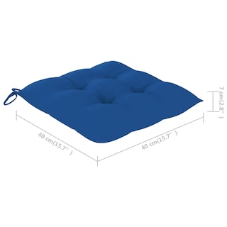 Foto 7 | Juego De Comedor Para Patio Vidaxl Plegable 5 Piezas Bambú Con Cojines - Venta Internacional.