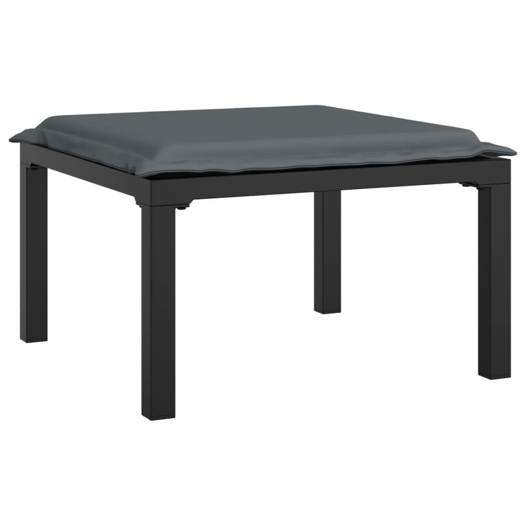 Foto 4 | Set Patio Lounge Vidaxl De 6 Piezas De Poliratán Negro Y Gris - Venta Internacional.