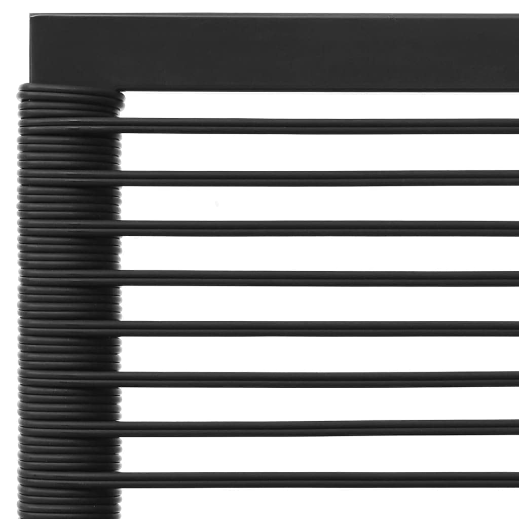 Foto 7 | Set Patio Lounge Vidaxl De 6 Piezas De Poliratán Negro Y Gris - Venta Internacional.