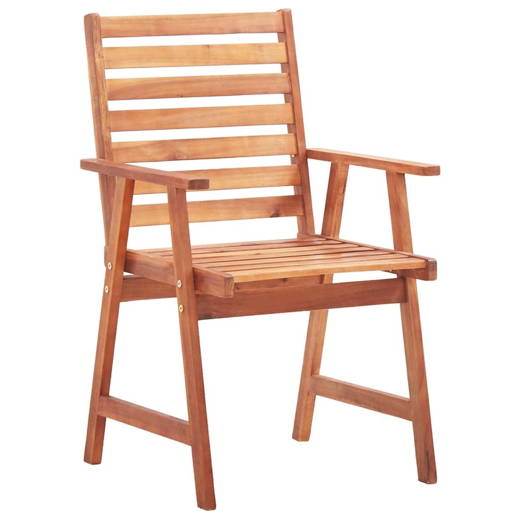 Foto 4 pulgar | Sillas de Comedor para Patio VidaXL de Madera Maciza de Acacia 3 Piezas - Venta Internacional
