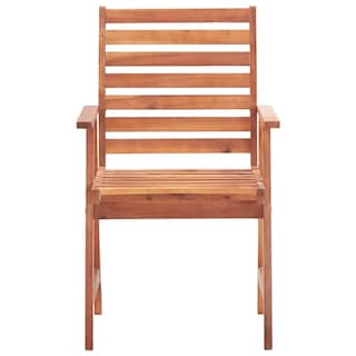 Foto 4 | Sillas de Comedor para Patio VidaXL de Madera Maciza de Acacia 3 Piezas - Venta Internacional