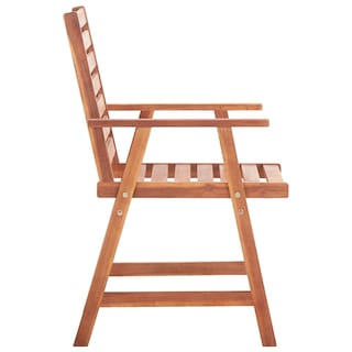 Foto 5 | Sillas de Comedor para Patio VidaXL de Madera Maciza de Acacia 3 Piezas - Venta Internacional