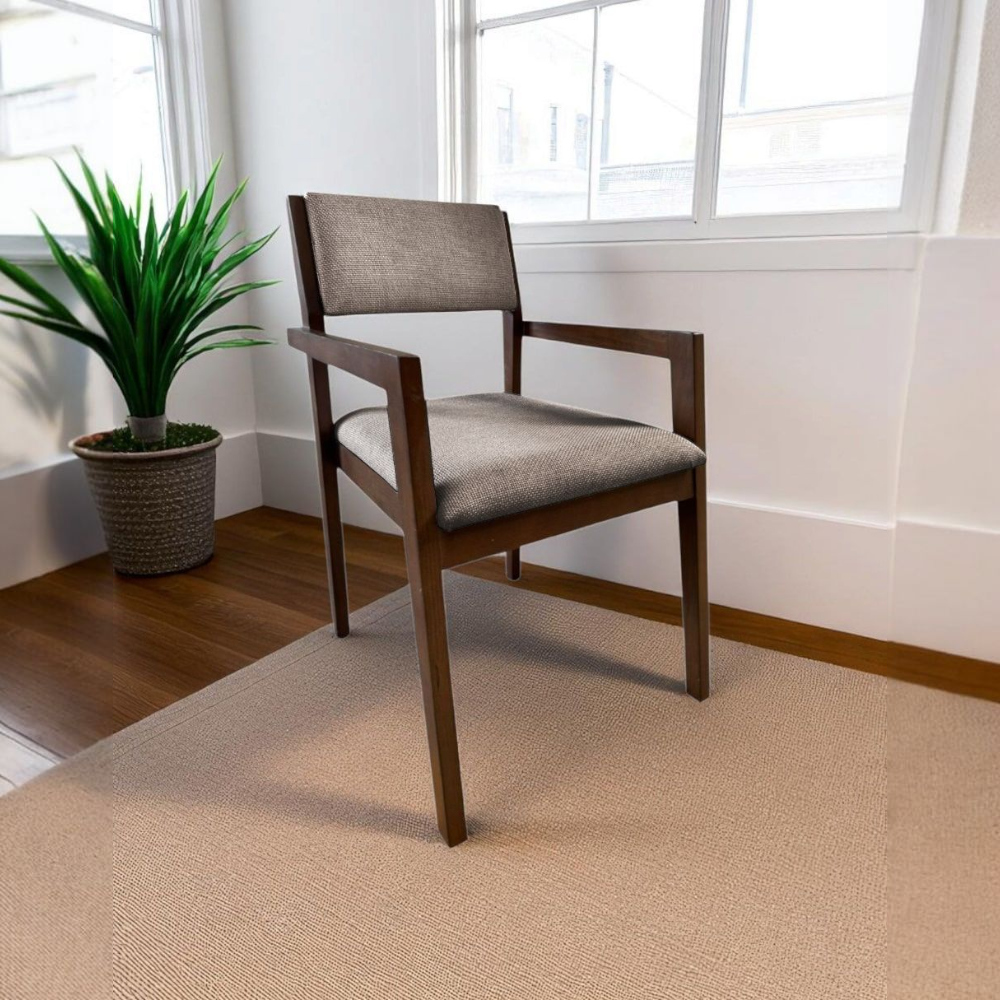 Foto 4 pulgar | Comedor Color Café Para 4 Personas De Madera De Parota Modelo Jazzo