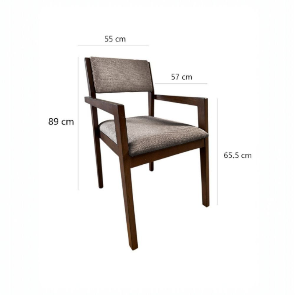 Foto 7 pulgar | Comedor Color Café Para 4 Personas De Madera De Parota Modelo Jazzo