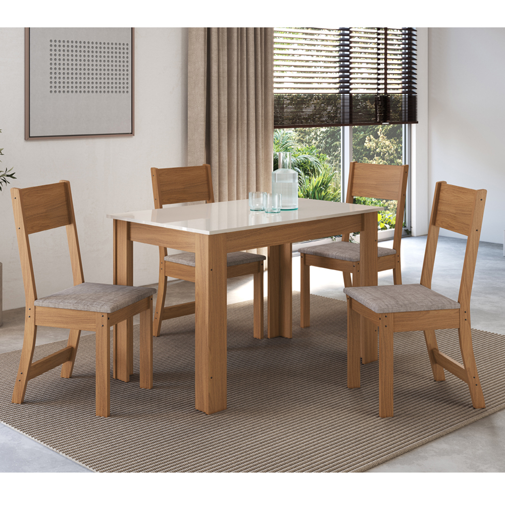 Foto 3 pulgar | Comedor 4 Sillas Mesa Rectangular Atlanta Frei