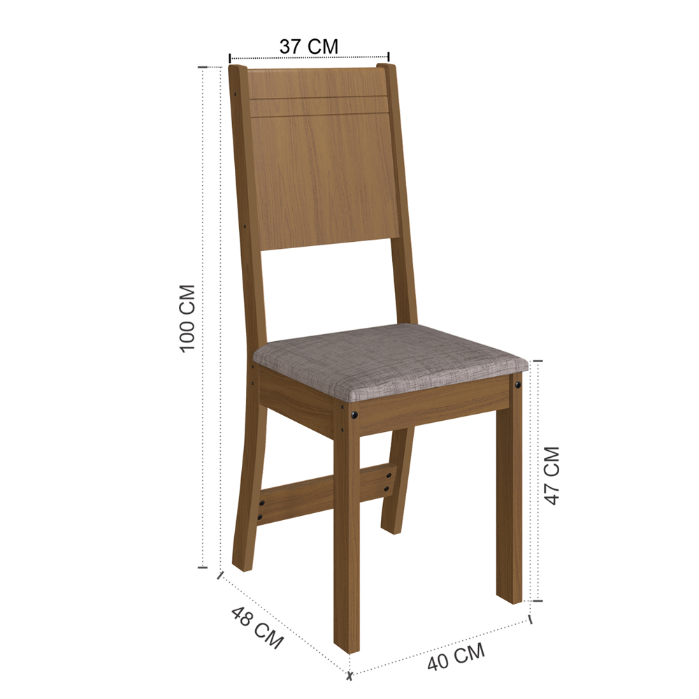 Foto 4 pulgar | Comedor 4 Sillas Mesa Rectangular Évora/lisboa Freijo