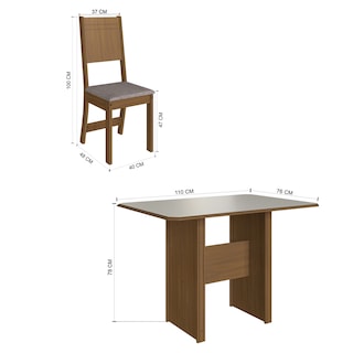 Foto 5 | Comedor 4 Sillas Mesa Rectangular Évora/lisboa Freijo