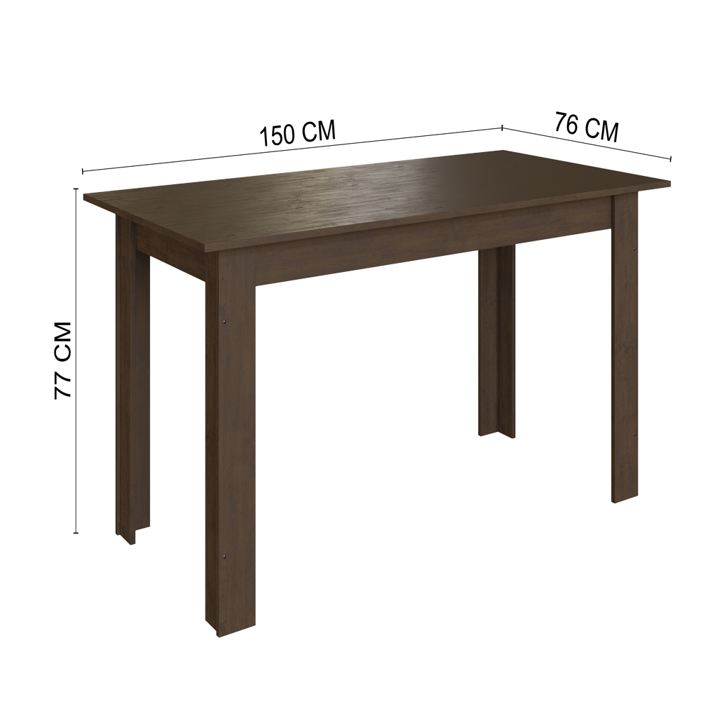 Foto 4 | Comedor 6 Sillas Mesa Rectangular Mod Atlanta Café