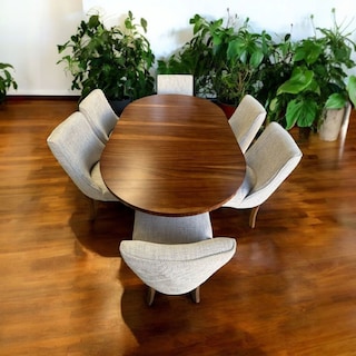 Foto 4 | Comedor Para 6 Personas Gris Claro Con Parota Natural Modelo Jazzo