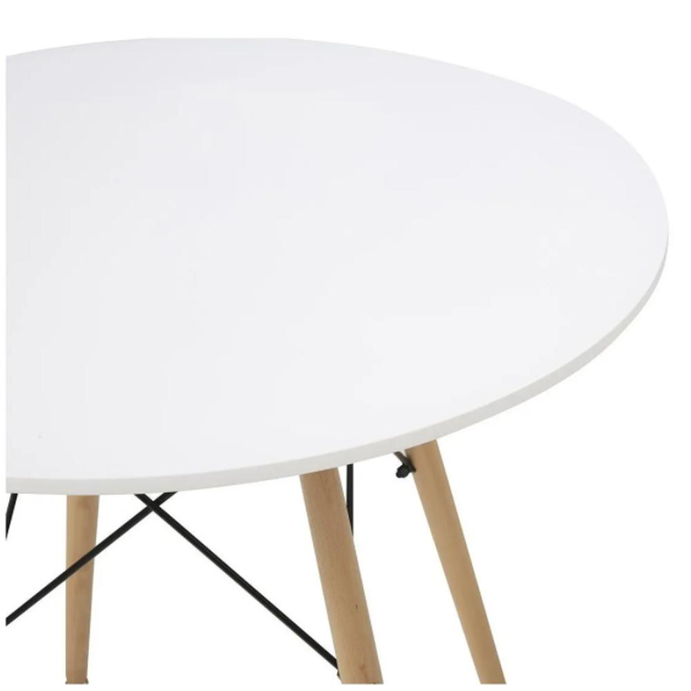 Foto 5 pulgar | Mesa de Comedor Redonda Midtown Concept color Blanco Minimalista y Moderna