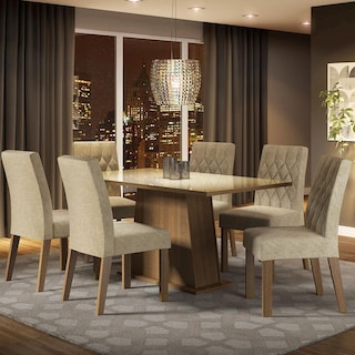 Foto 2 | Juego de Comedor Madesa Stéfani Beige Imperial