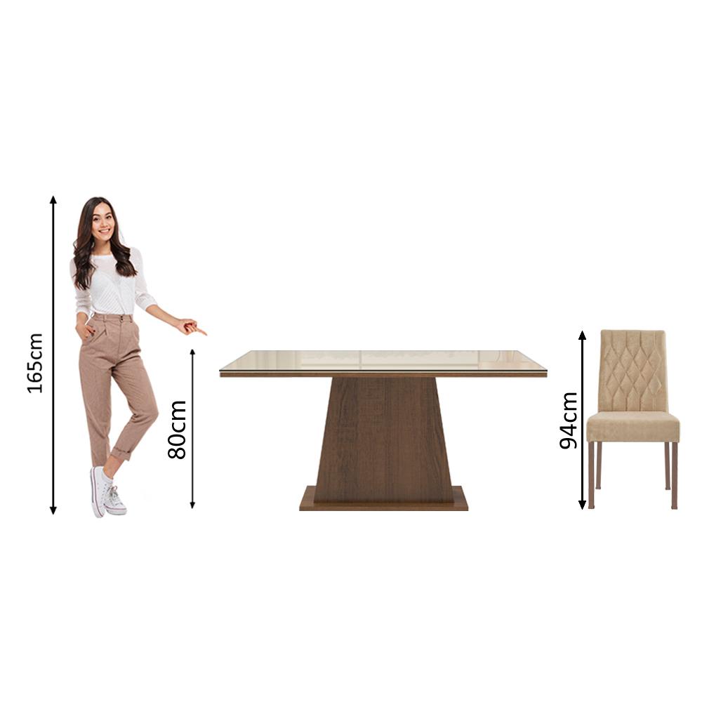 Foto 4 | Juego de Comedor Madesa Stéfani Beige Imperial