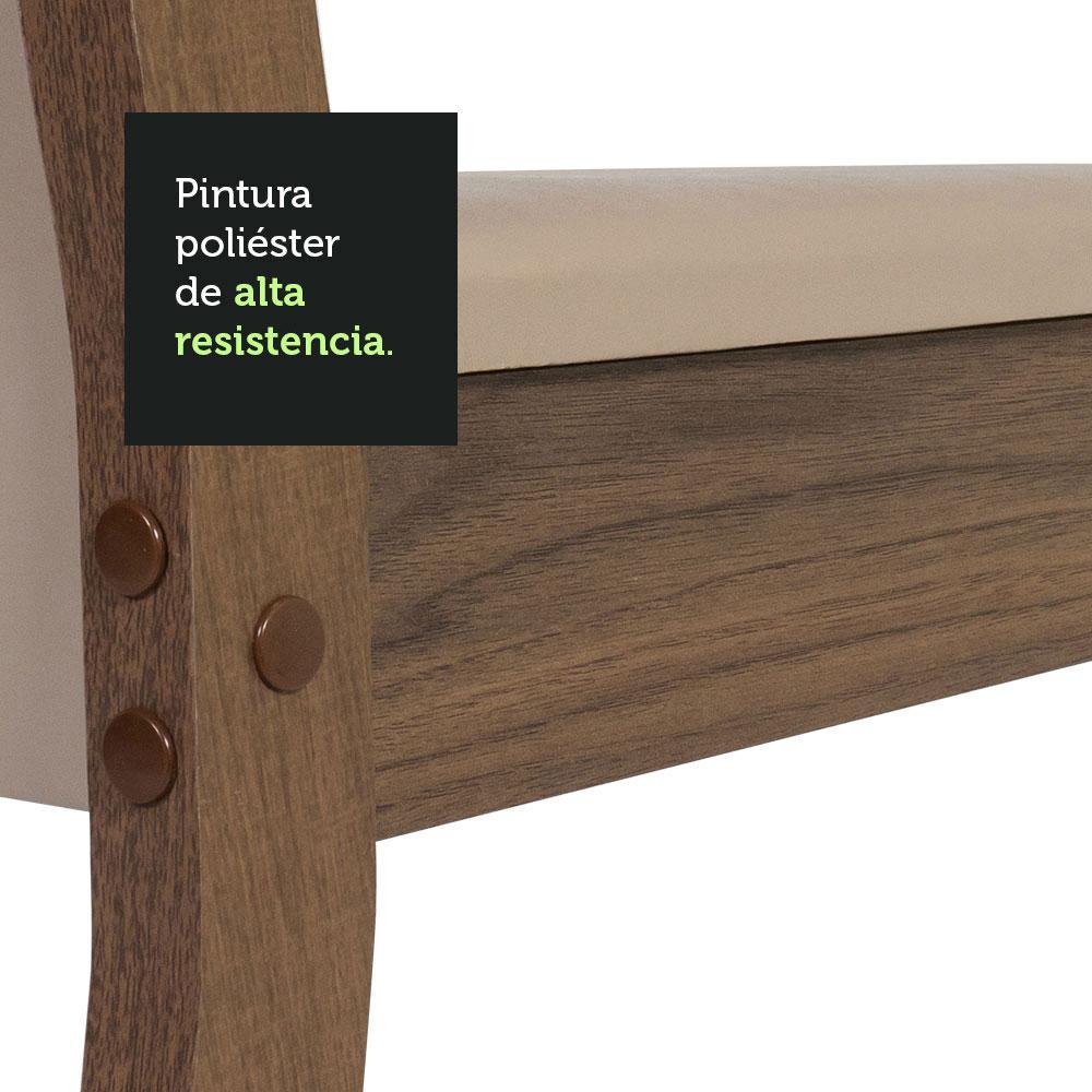 Foto 4 | Silla Madesa Marrón 4 Piezas