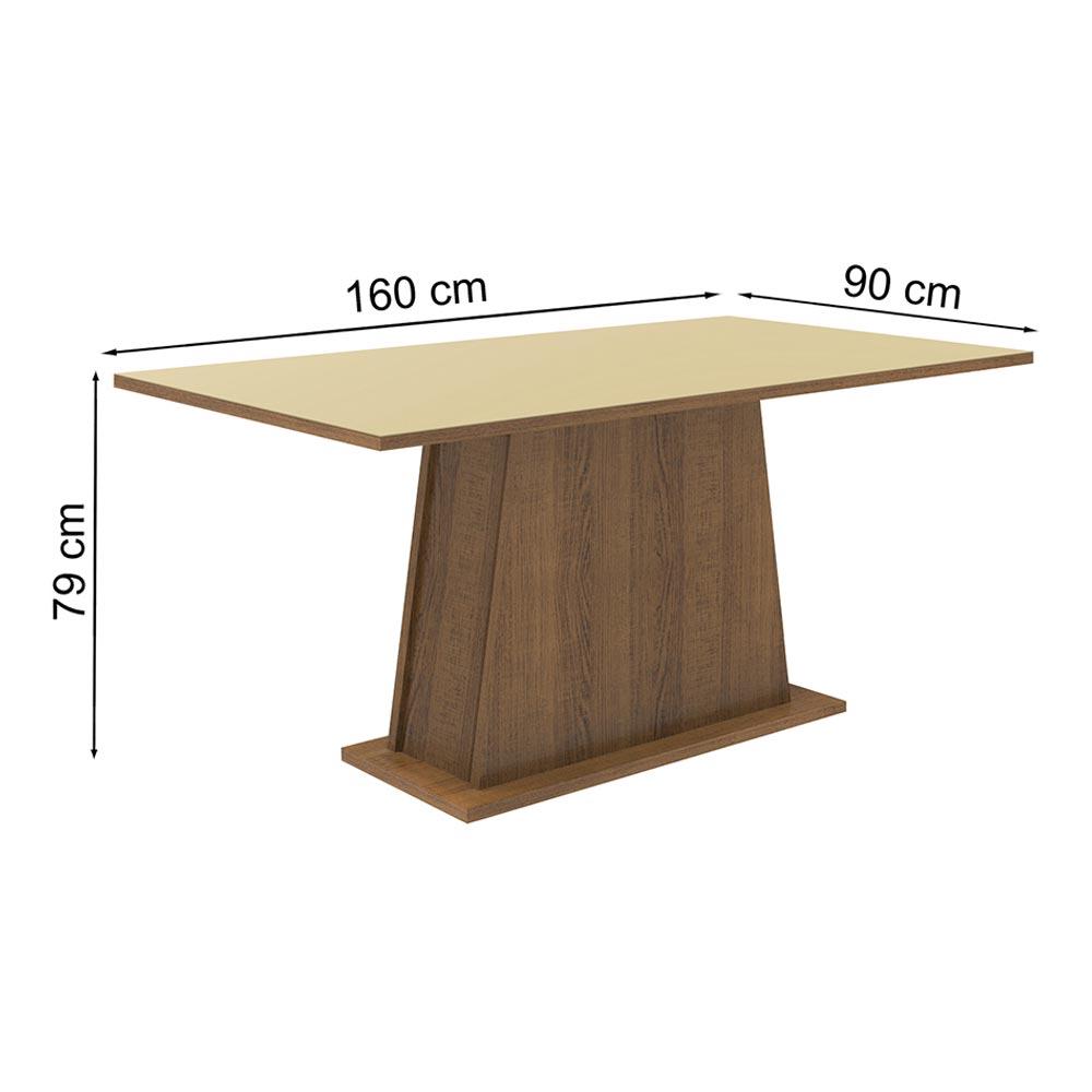 Foto 3 pulgar | Mesa de Comedor Madesa 5364 Rectangular Tapa de Madera Marrón
