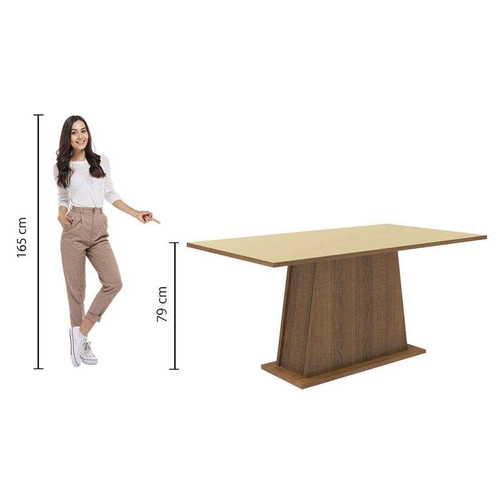 Foto 4 pulgar | Mesa de Comedor Madesa 5364 Rectangular Tapa de Madera Marrón