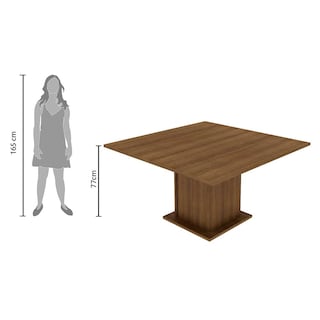 Foto 3 | Mesa de Comedor Madesa Marrón Cuadrada