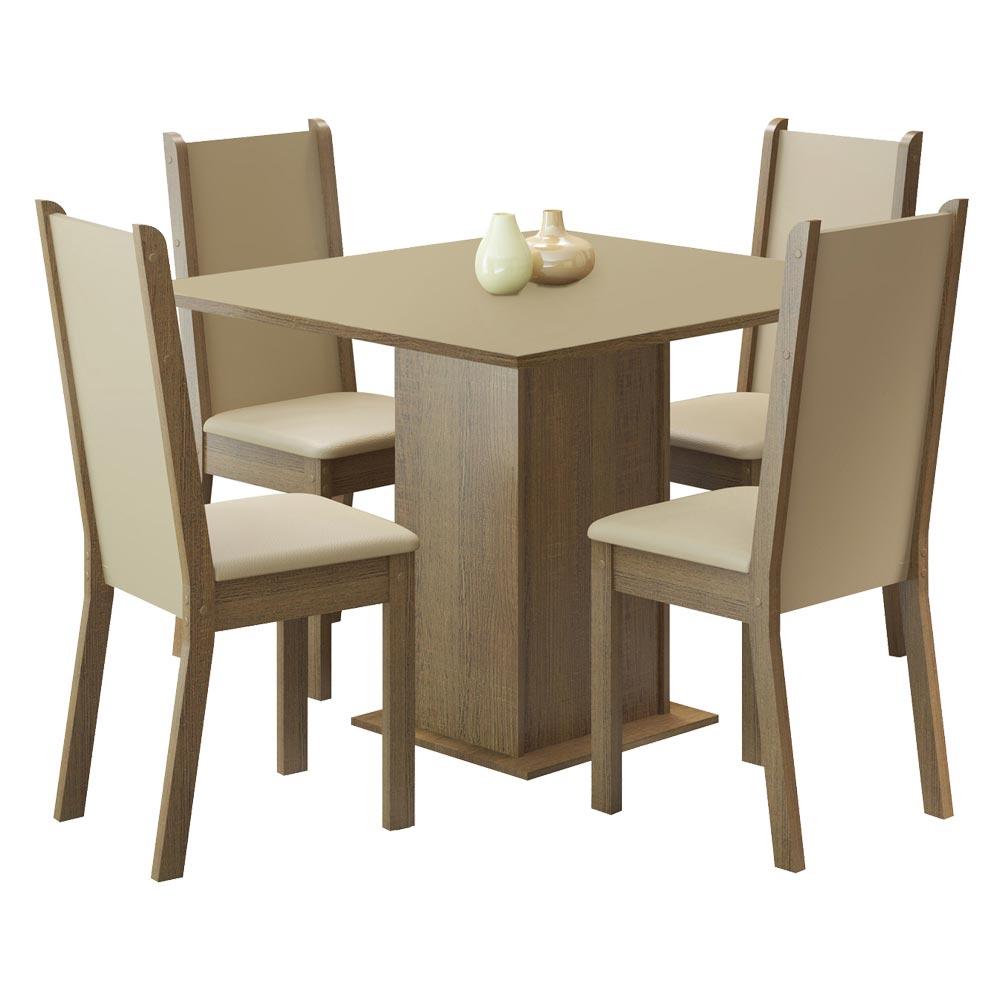 Foto 1 | Comedor Madesa MDJA0400217GPER color Marrón 4 Sillas