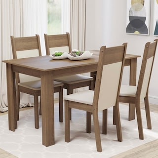 Foto 2 | Comedor Madesa MDJA0400027GBE color Marrón 4 Sillas