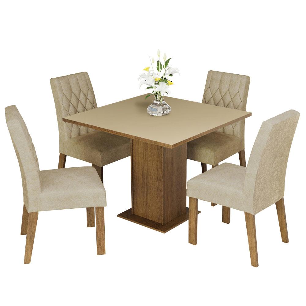 Foto 1 | Comedor Madesa color Café con 4 Sillas