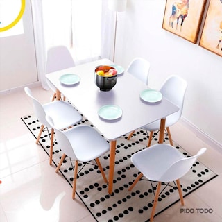 Foto 3 | Mesa Rectangular Elly Decor para Comedor Estilo Nórdico Minimalista