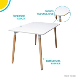 Foto 5 | Mesa Rectangular Elly Decor para Comedor Estilo Nórdico Minimalista