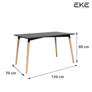 Foto 6 | Mesa Rectangular Eames EKE Life Home GC018 Negra