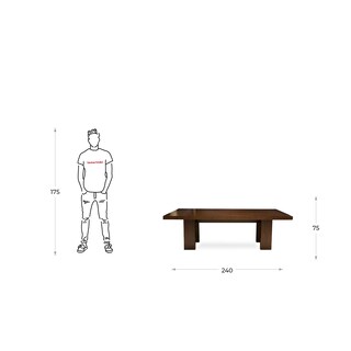 Foto 5 | Mesa De Comedor Tamarindo Gove Nogal Para 10 Personas