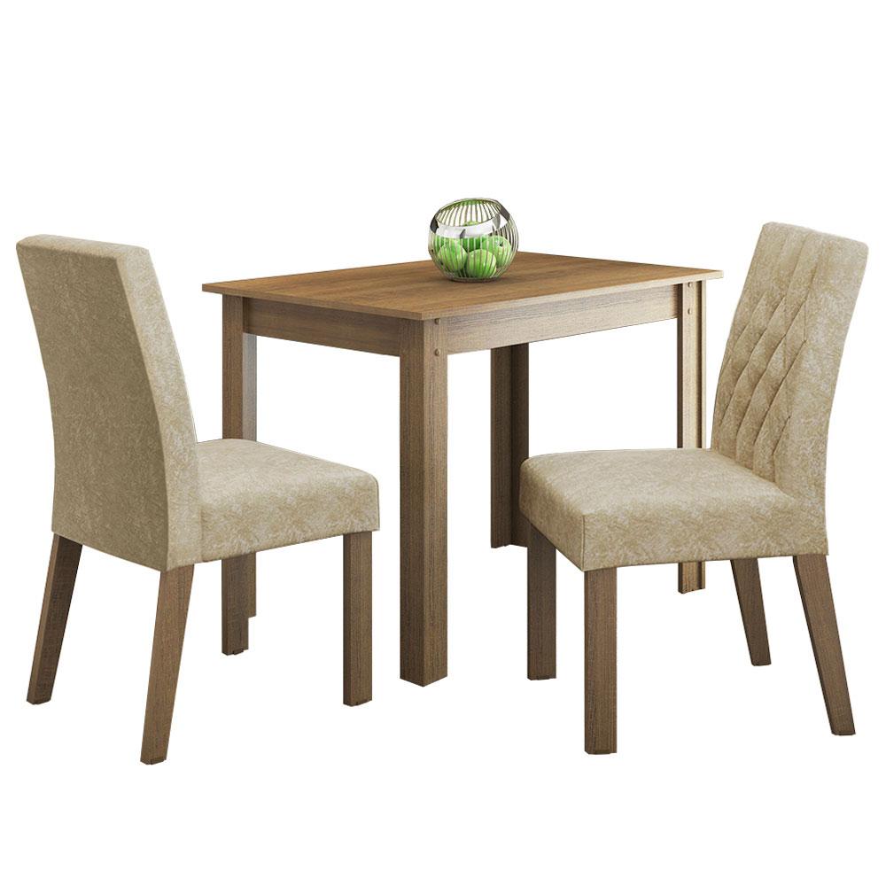 Comedor Madesa con 2 Sillas Marrón