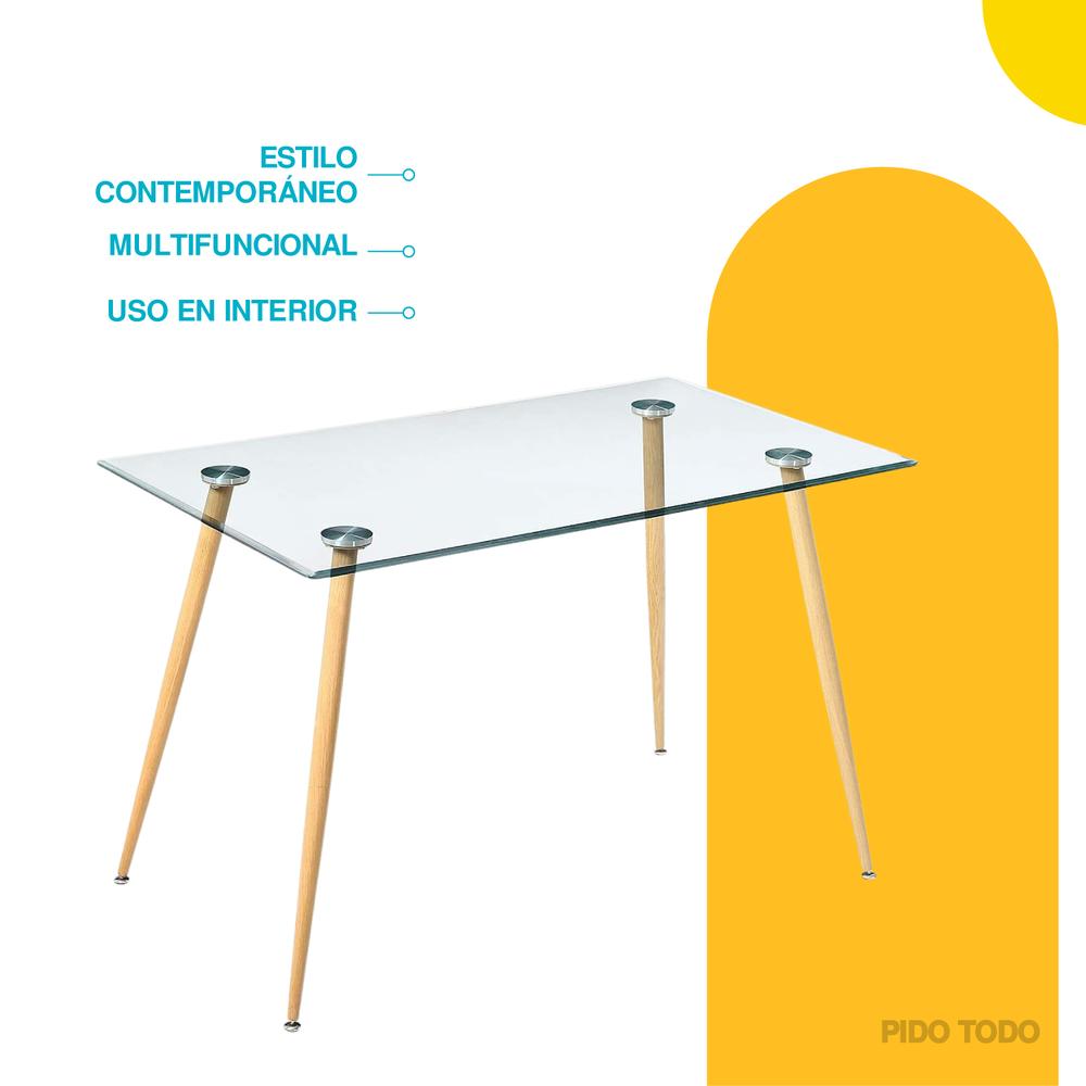 Foto 4 | Comedor Elly Decor EE-MDCCDC color Transparente de Cristal Templado