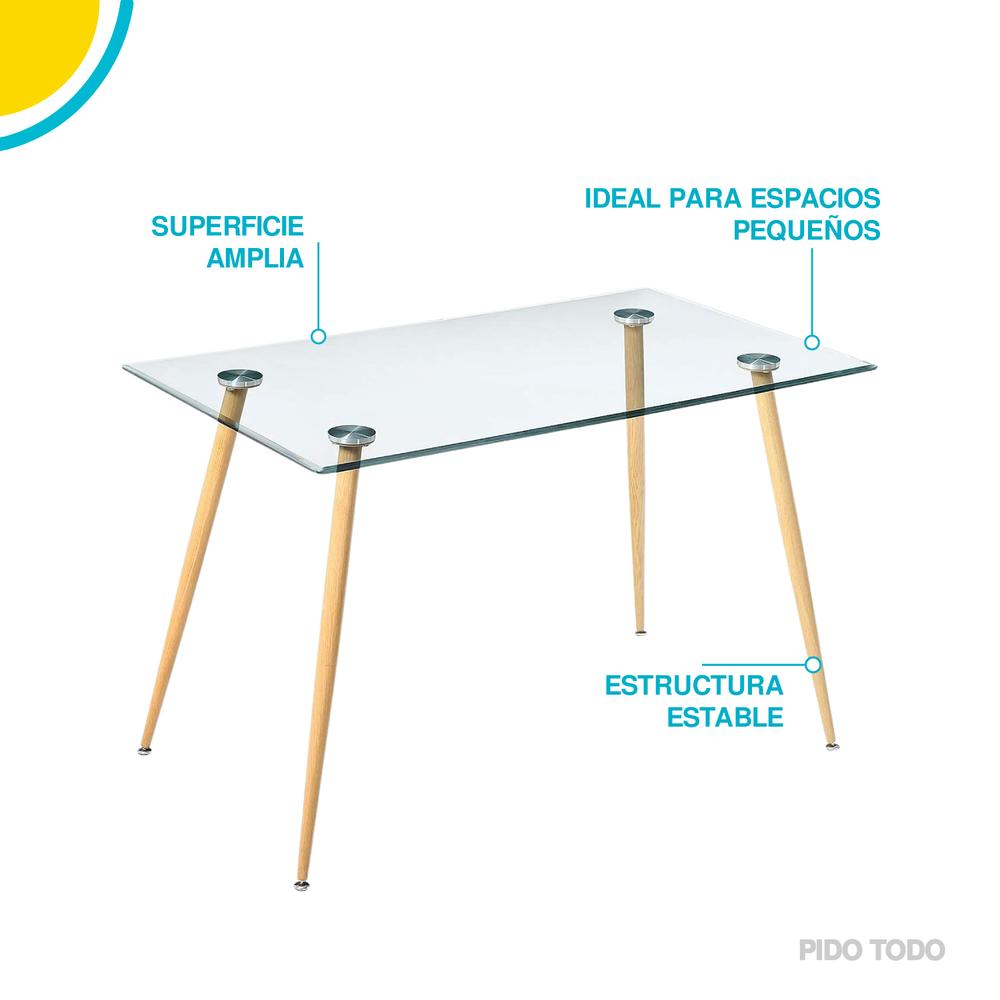 Foto 5 | Comedor Elly Decor EE-MDCCDC color Transparente de Cristal Templado