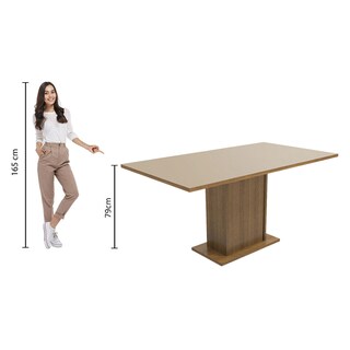 Foto 3 | Mesa de Comedor Rectangular Madesa 5275 Tablero De Madera
