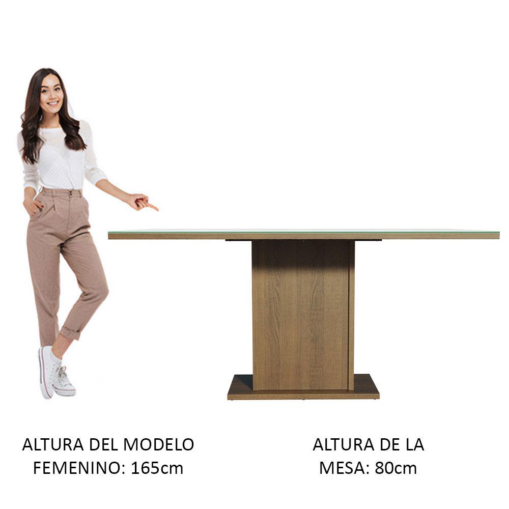 Foto 4 | Comedor Madesa 52752VI Gris Rectangular