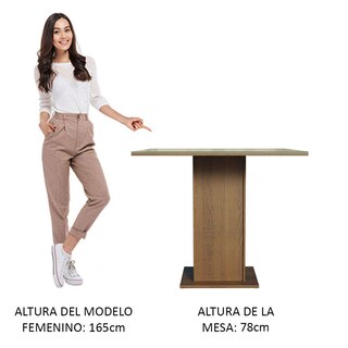 Foto 4 | Mesa de Comedor Madesa Cuadrada de Vidrio 5363