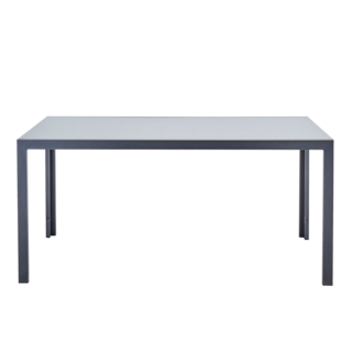 Foto 1 | Mesa De Comedor De Aluminio Con Cubierta De Cristal Apta Para Exterior