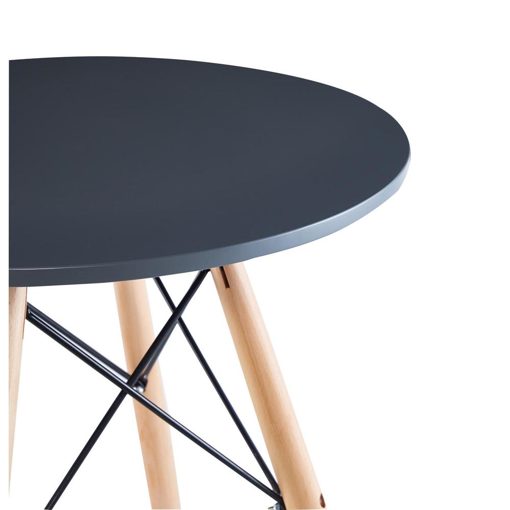 Foto 3 pulgar | Mesa para Comedor Midtown Concept Negra Redonda Eames Minimalista