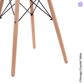 Foto 7 | Mesa de Comedor Cuadrada Ninon Chicago Cristal Templado para 4 Personas