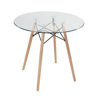 Foto 2 | Mesa de Comedor Home Make Chad Glass Transparente