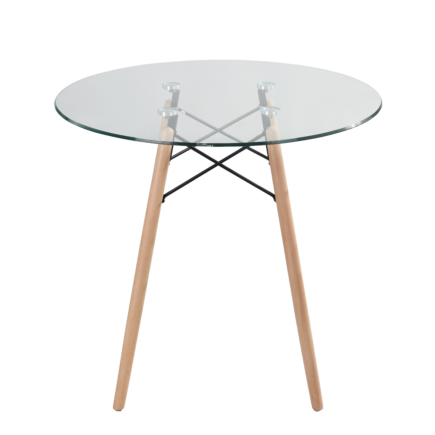 Foto 3 | Mesa de Comedor Home Make Chad Glass Transparente