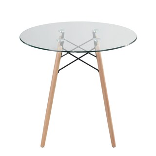 Foto 3 | Mesa de Comedor Home Make Chad Glass Transparente